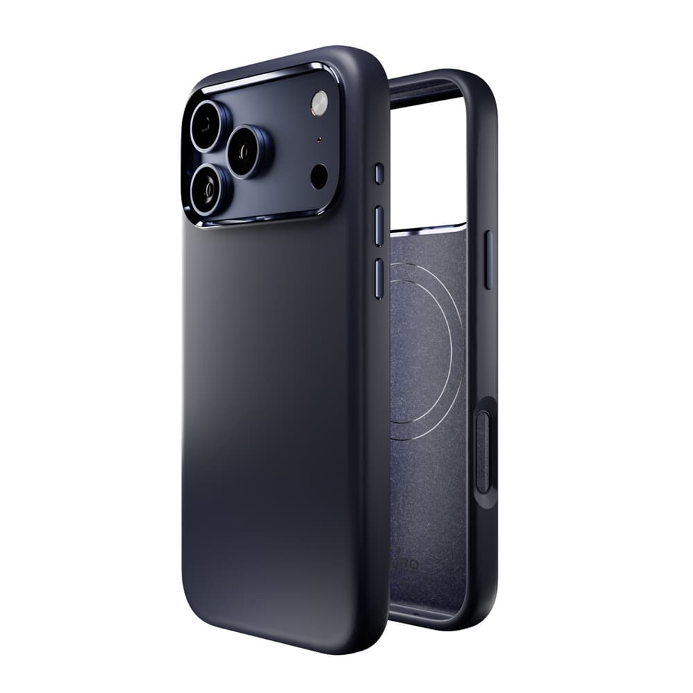 Puro Icon Mag Pro silikonska maska za iPhone 17 Pro, MagSafe, temno modra 4