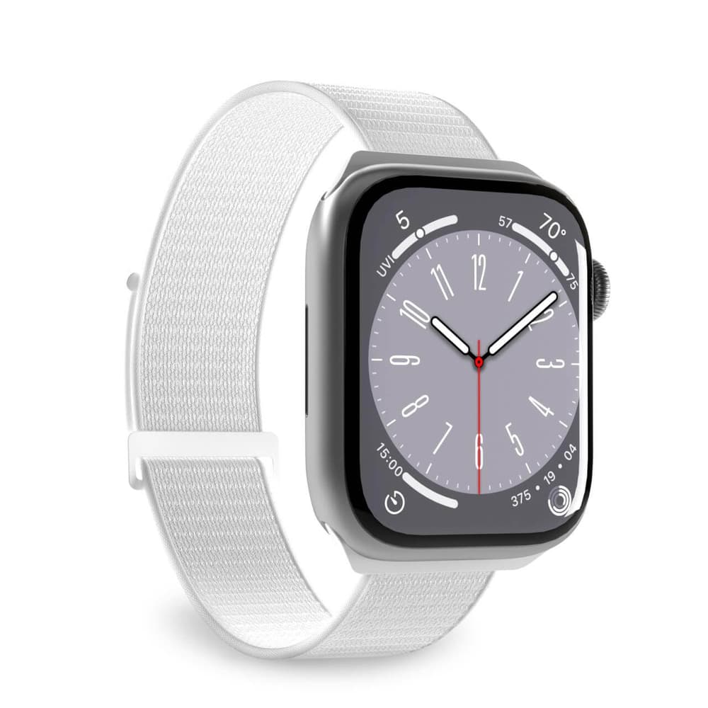 Puro Sport najlonski pašček za Apple Watch 38/40/41 mm, Bel