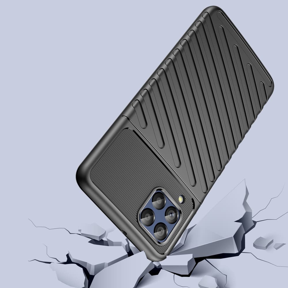 Thunder Case ojačano ovitek za Samsung Galaxy M53 5G, črn 4