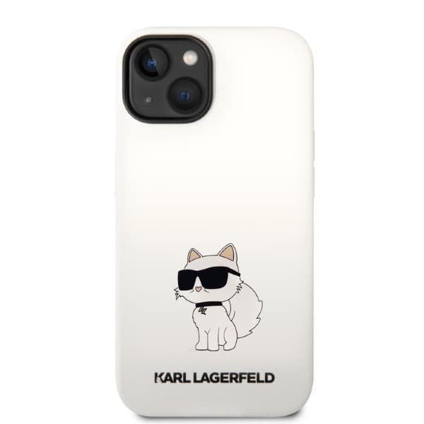 Karl Lagerfeld Silicone Choupette etui za iPhone 14 Plus - bela 3