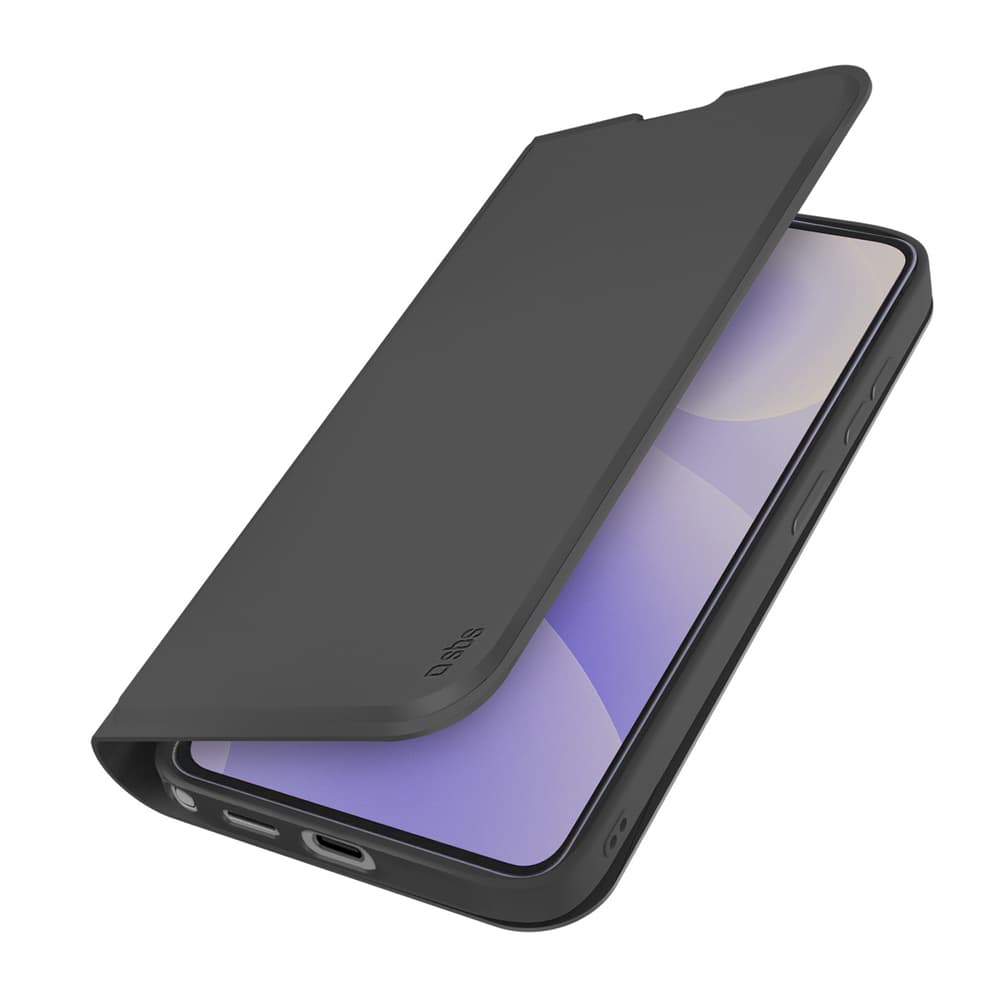 SBS Wallet Smooth etui za Samsung Galaxy S26 Ultra s preklopnim pokrovom - črn