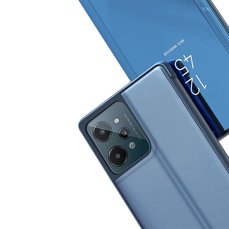 Hurtel Clear View Case etui za Realme C31 Flip, črn 7
