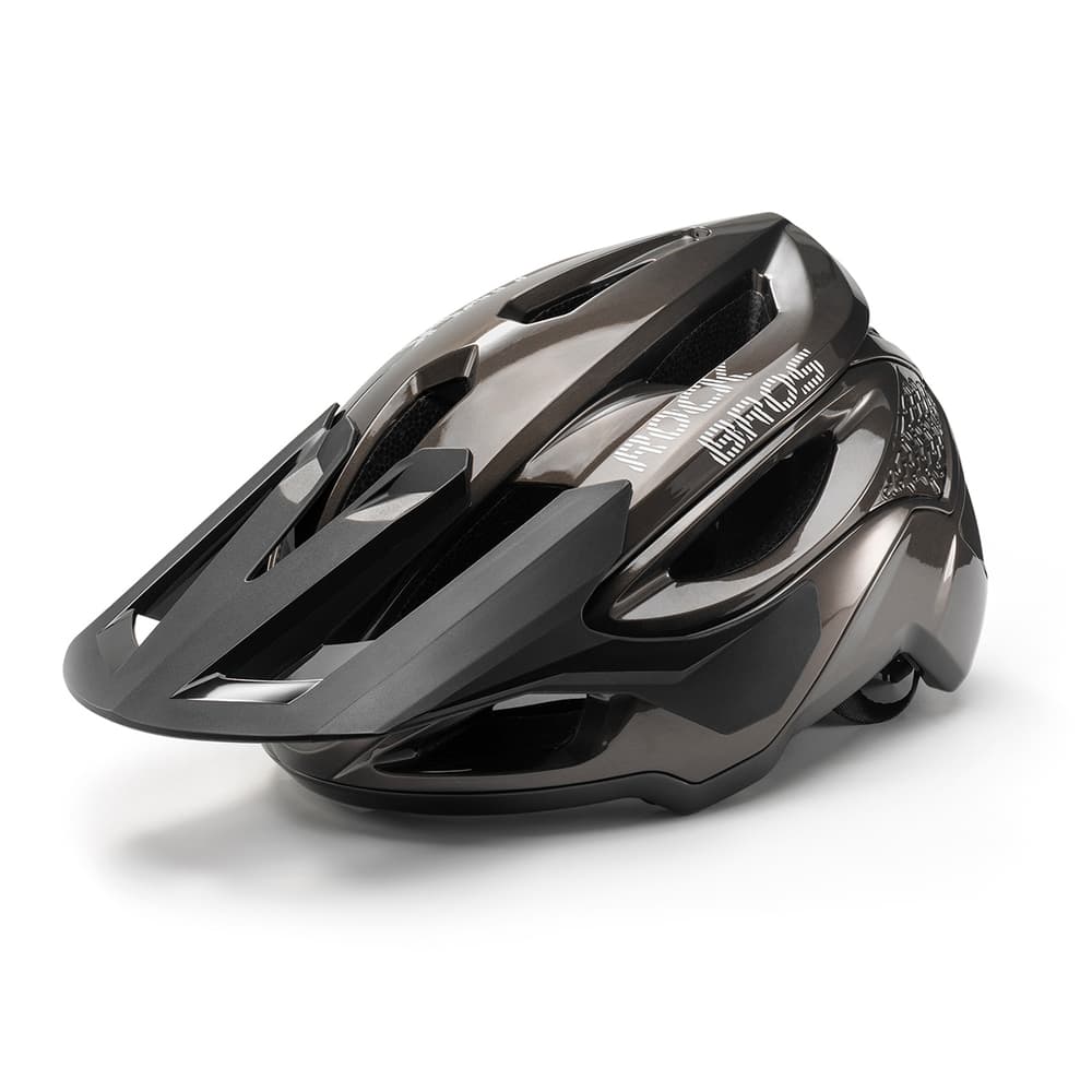 Gorska kolesarska čelada Rockbros LK-99 z vizirjem in magnetno zaponko, 58-62 cm, titan