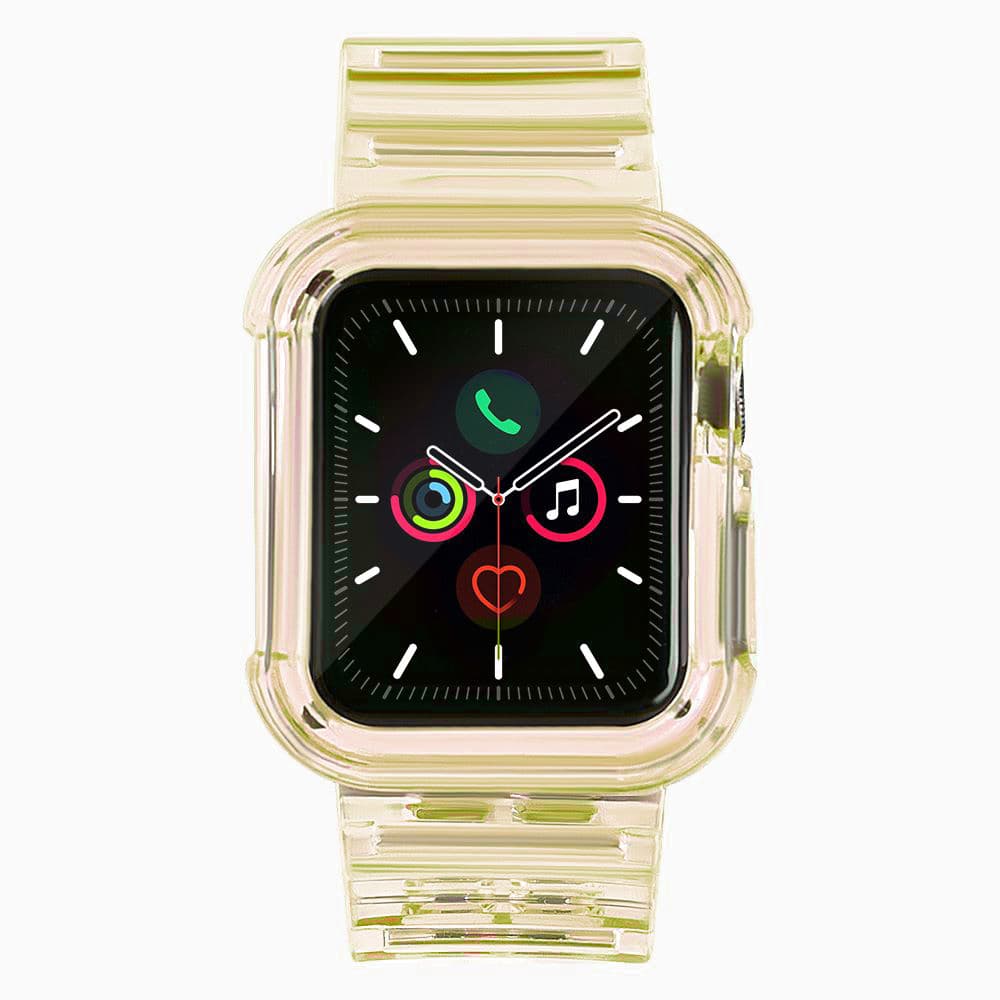 Hurtel silikonski pašček za Apple Watch 40mm - rumena 2
