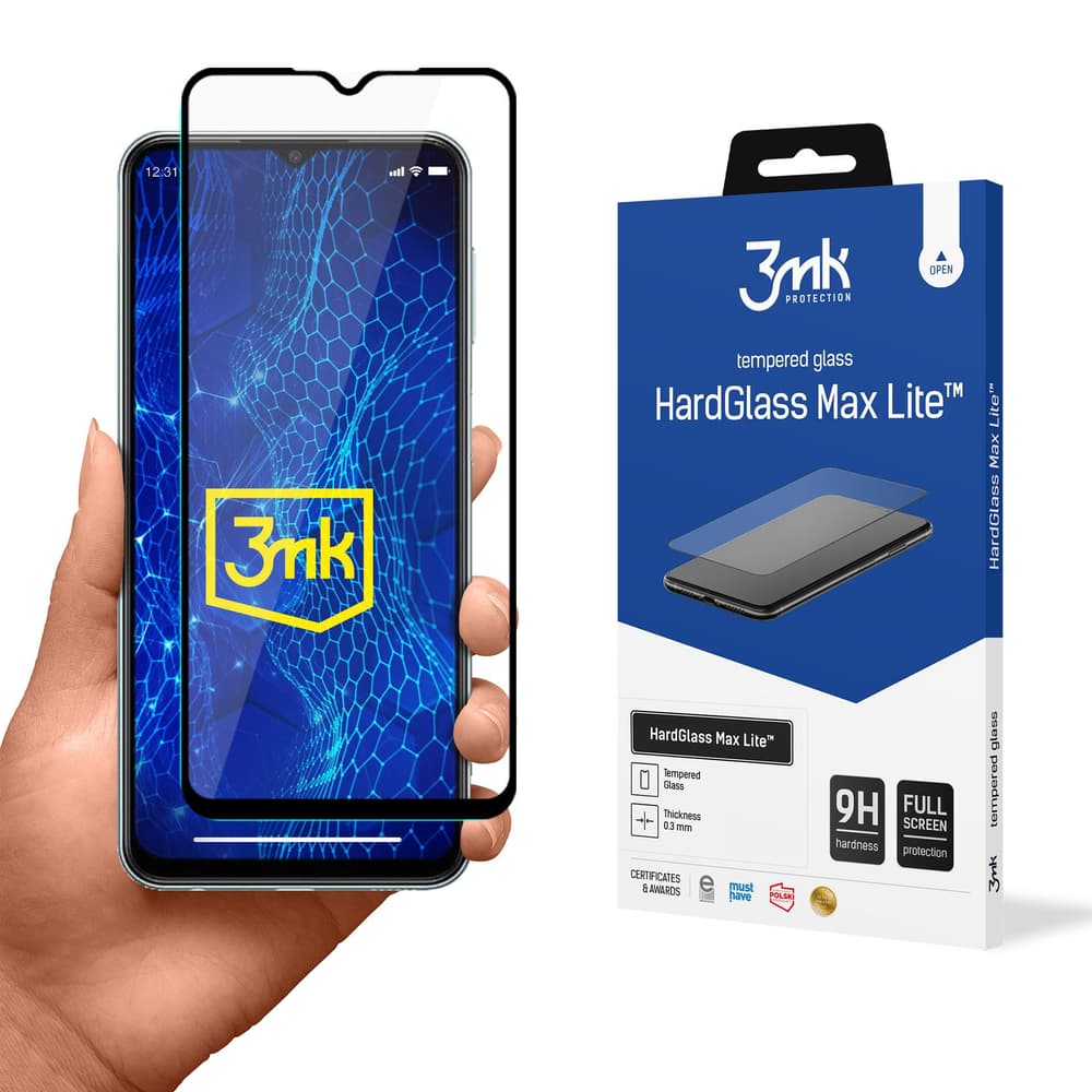 3mk HardGlass Max Lite™ kaljeno steklo 9H za Samsung Galaxy M23 5G