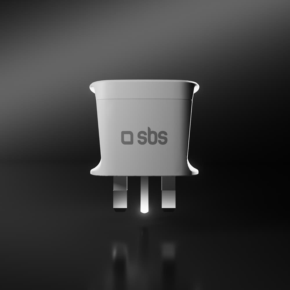 SBS UK potovalni adapter - univerzalni - bel 7