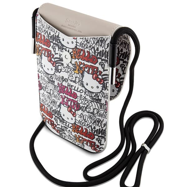Usnjena torbica Hello Kitty Leather Tags Graffiti - bež 5