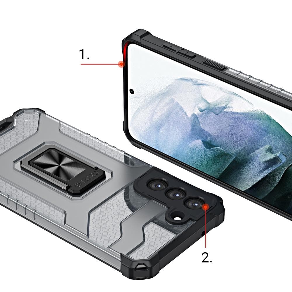 Crystal Ring Case ovitek za Samsung Galaxy S22 + (S22 Plus) (zelen) 6