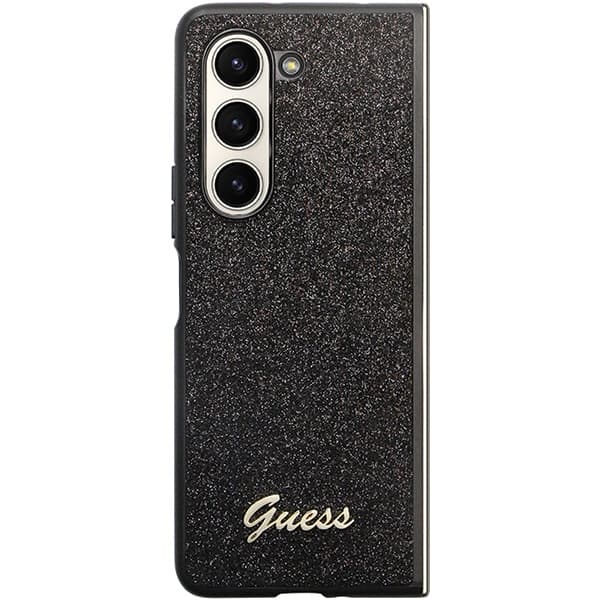 Ovitek Guess Glitter Script za Samsung Galaxy Z Fold 5 - črna 2