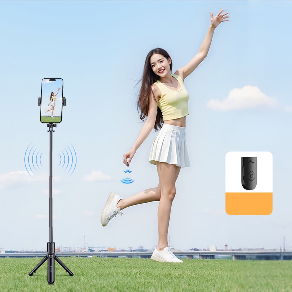 Orico SPV68 selfie palica z mini stativom, Bluetooth, 68 cm - črna 7