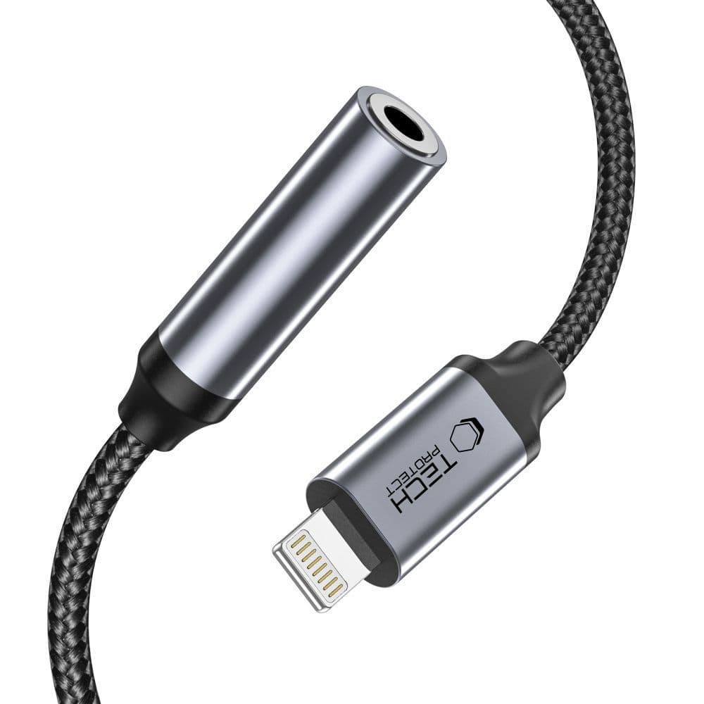 Tech-Protect UltraBoost Lightning / 3.5mm mini jack adapter - črna 2