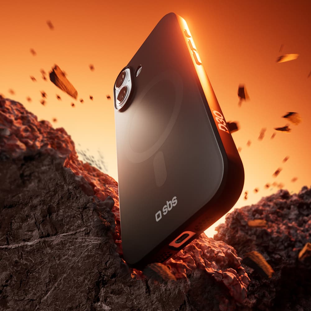 SBS Full Active Mag ovitek z D3O za iPhone 17, črn 4