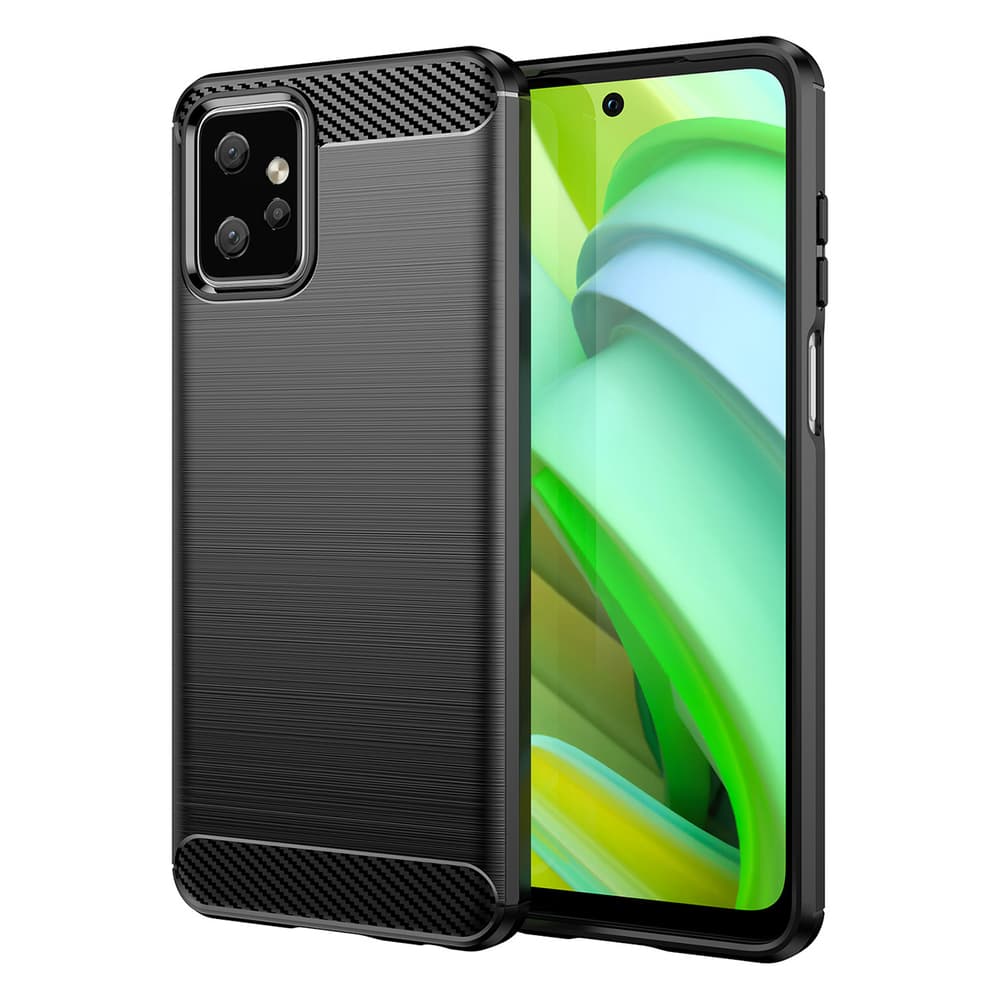 Carbon Case etui za Motorola Moto G Power 2023, črn