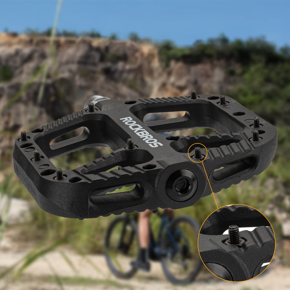 Rockbros 2018-12A Nylon pedala za kolo - črna 3