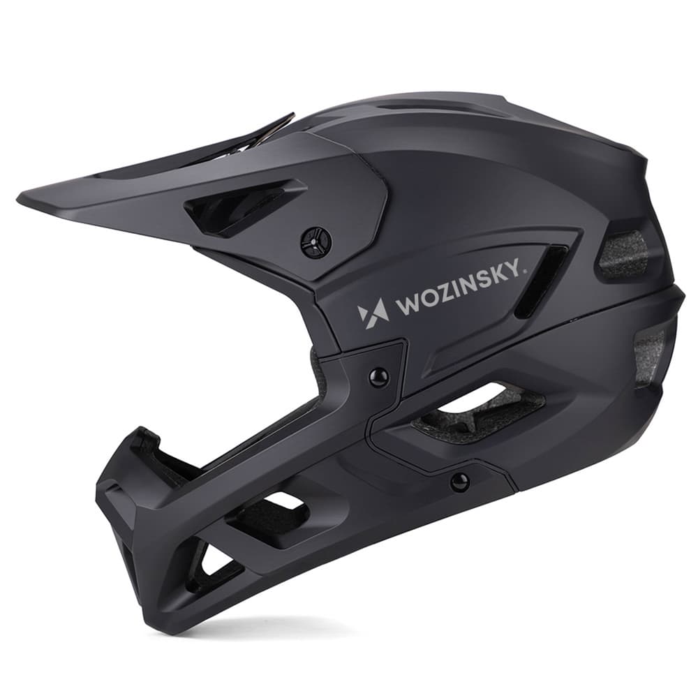 Wozinsky Full Face kolesarska čelada z odstranljivim vizirjem, 60-62 cm - črna 2