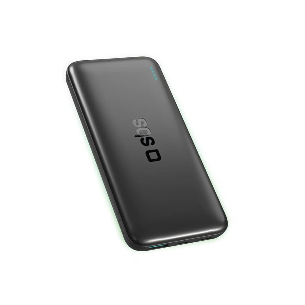 Powerbank SBS Infinity 10000mAh 10W LiFePO₄, USB-A/USB-C, črn