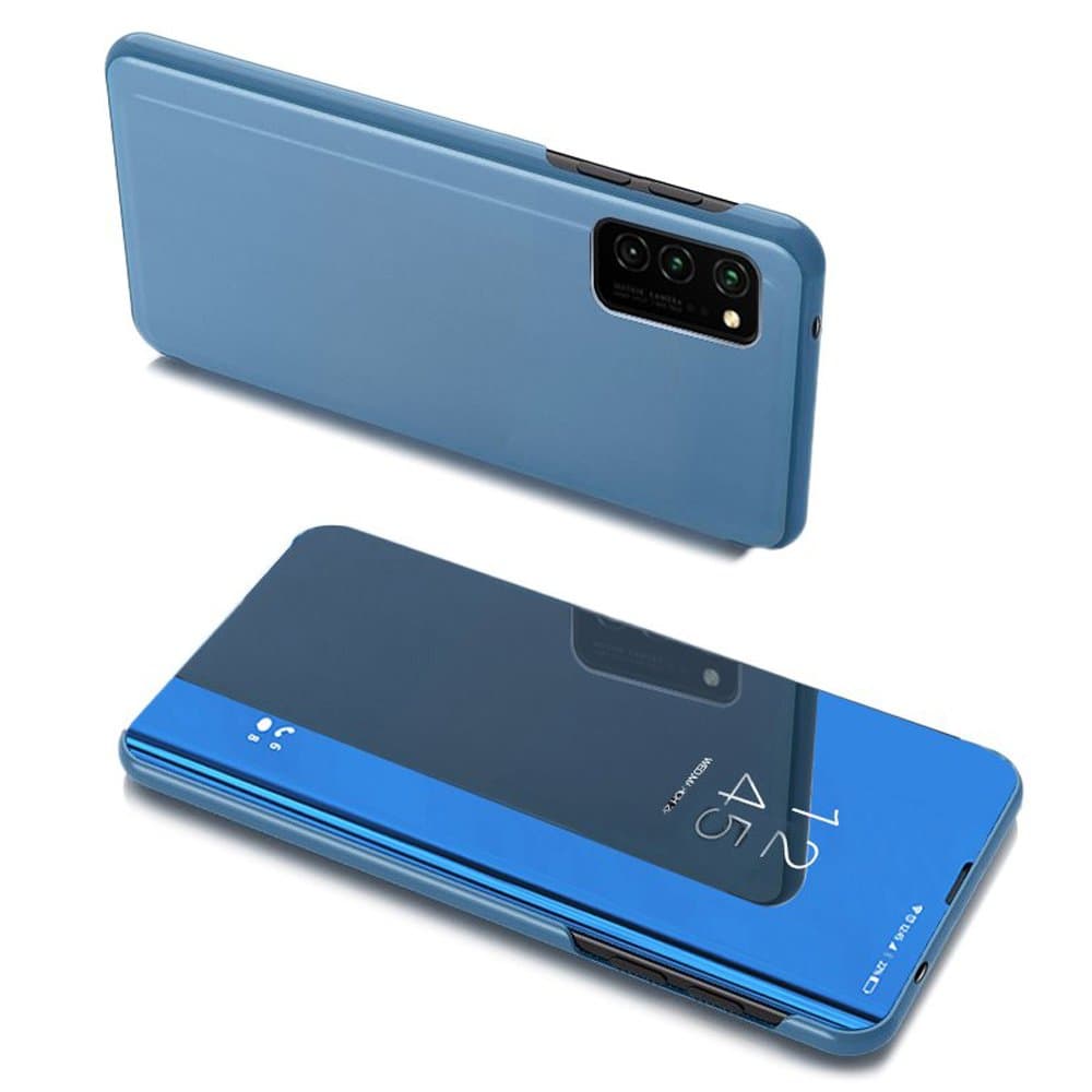 Preklopni etui Clear View za Samsung Galaxy A03s, modra