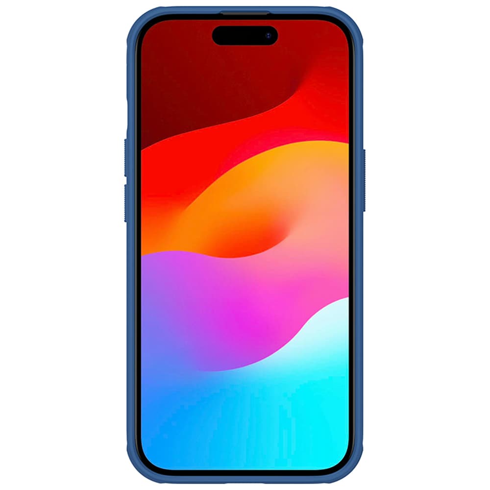 Nillkin Super Frosted Shield Pro ojačano ovitek za iPhone 15 Plus - modra 2