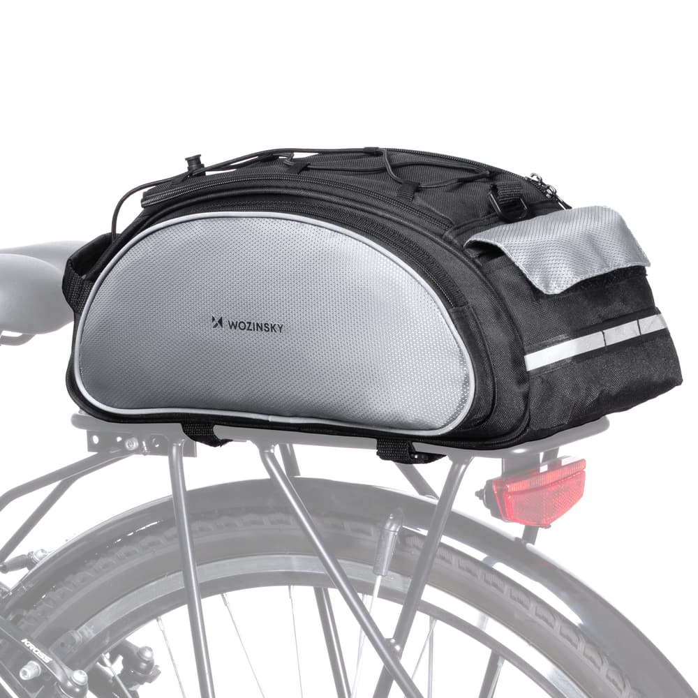Wozinsky Bike Pannier Bag 13L črna torba za prtljažnik z naramnico