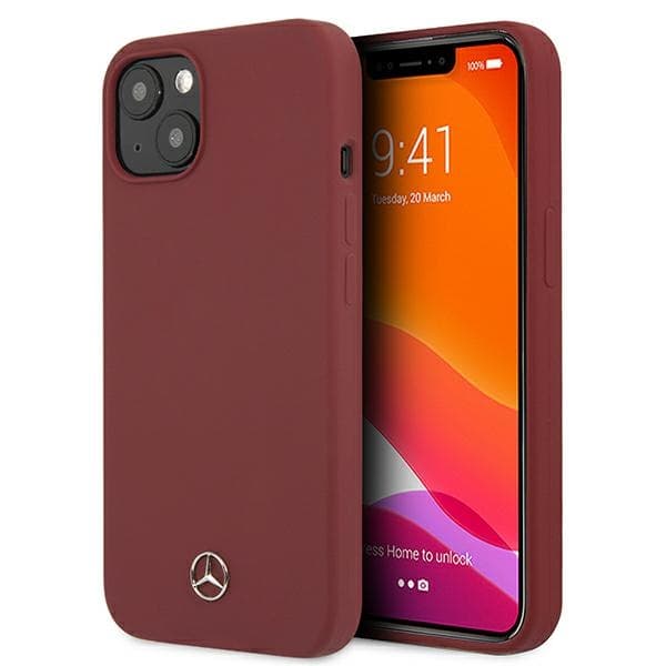 Mercedes etui Silicone Line za iPhone 13 mini - rdeča