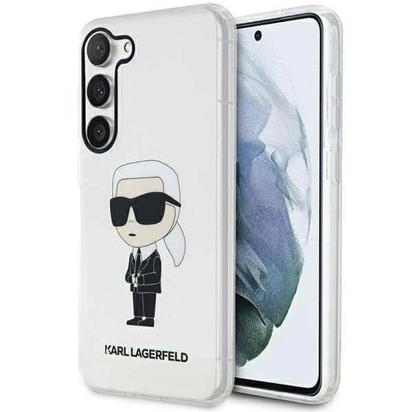 Karl Lagerfeld Ikonik ovitek za Samsung Galaxy S23+, transparent