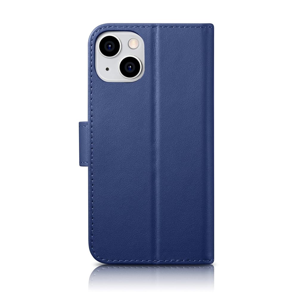 iCarer denarnica ovitek 2v1 za iPhone 14 Plus, modra, Anti-RFID 2