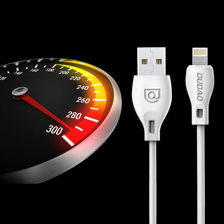 Dudao L4M kabel Micro USB, 2.4A, 2m, bel 8
