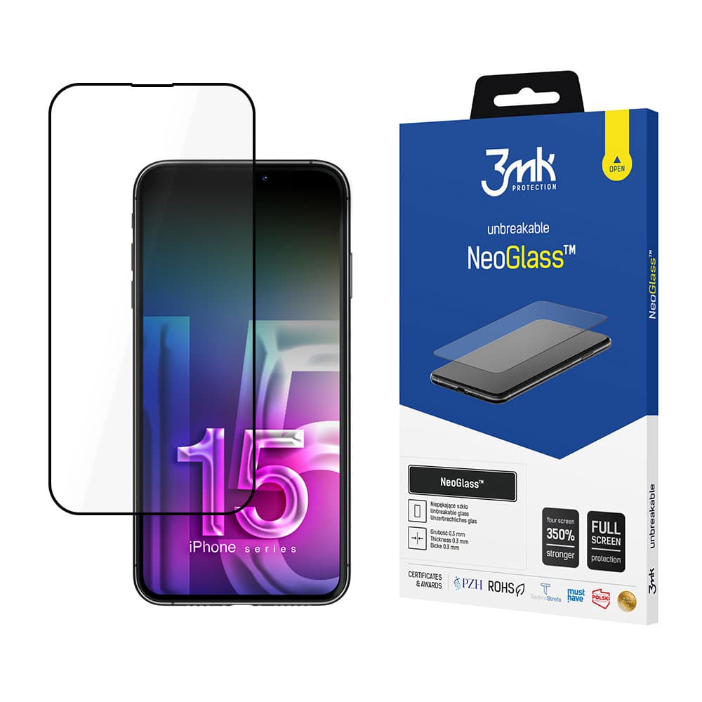 3mk NeoGlass™ nerazbijajoče steklo za Apple iPhone 15 Plus