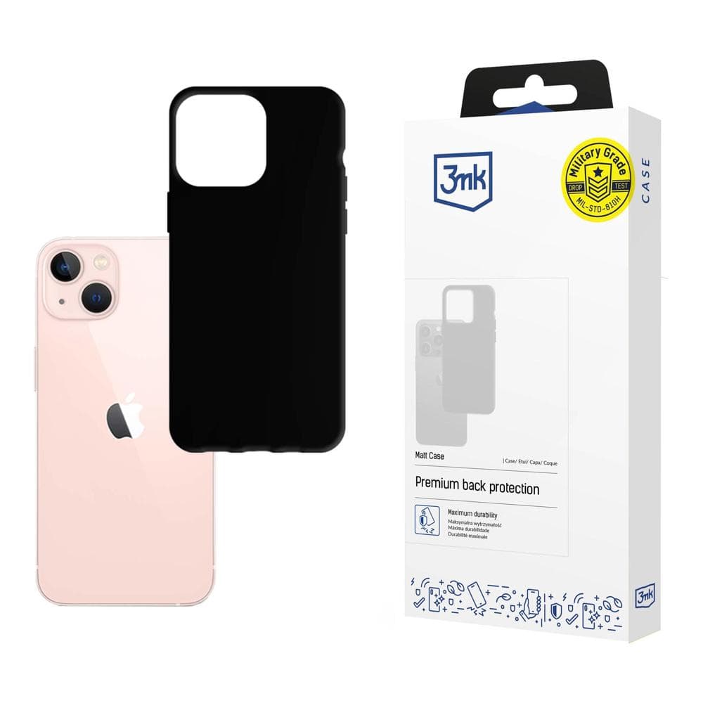 3mk Matt Case mat ovitek za iPhone 14 - črna