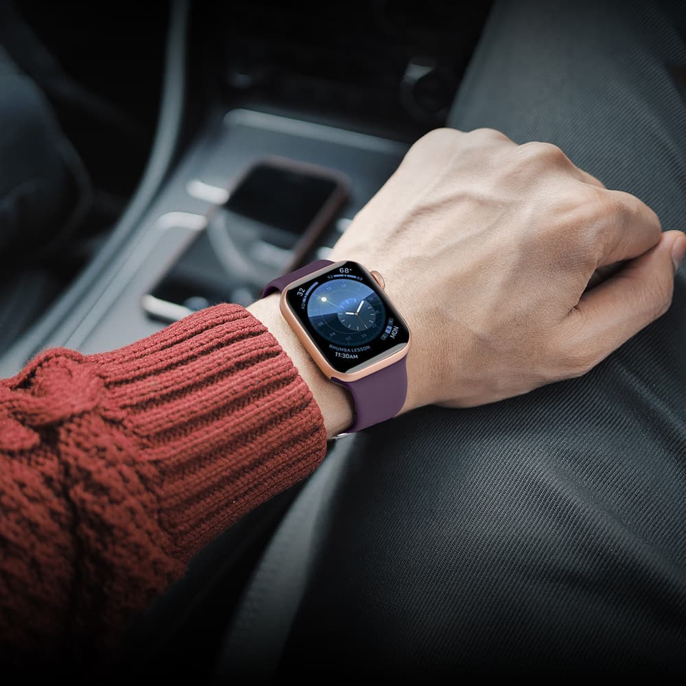 Silikonski pašček APS za Apple Watch 42/44/45mm - Mint 4