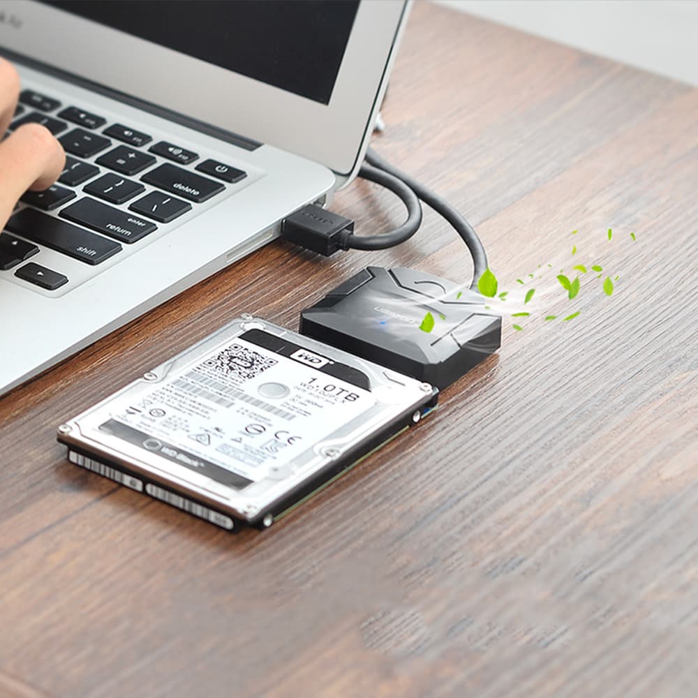 Ugreen adapter kabel za trdi disk 2.5"/3.5" (USB-A 3.0 - SATA) - črn 5
