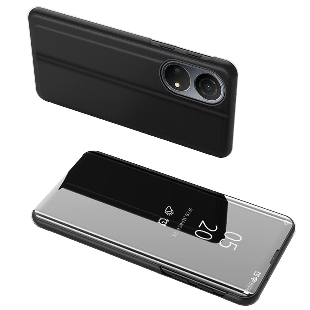Ovitek Hurtel Clear View Case za Honor X7 / Honor Play 30 Plus, črn