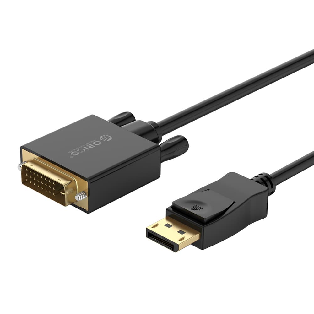Orico XD-DTD DisplayPort na DVI 4K kabel, 3m - črna