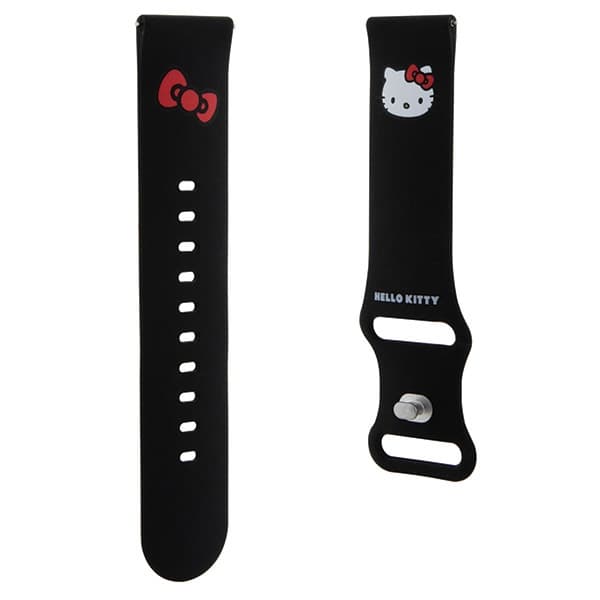 Pas za pametno uro Hello Kitty Silicone Kitty Head - 22 mm, črna 3