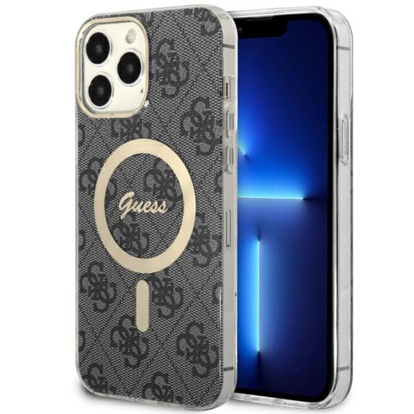 Ovitek Guess GUHMP13XH4STK za iPhone 13 Pro Max 6.7" – črn 4G MagSafe