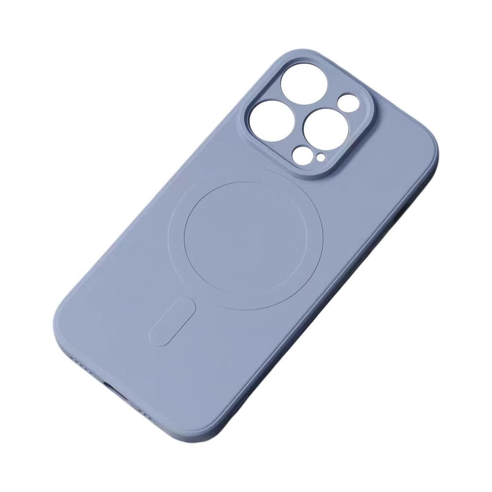 Silikonski ovitek Magsafe za iPhone 14 Plus - ledeno moder