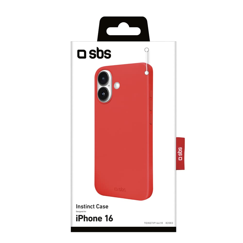 SBS Instinct ovitek za iPhone 16 - rdeč 2