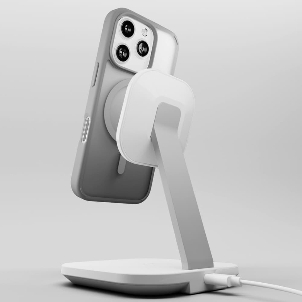 Puro Gradient MagSafe silikonski ovitek za iPhone 16 Pro Max - srebrn 6