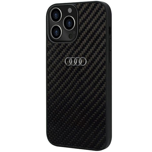 Ovitek Audi Carbon Fiber za iPhone 13 Pro Max - črn 3