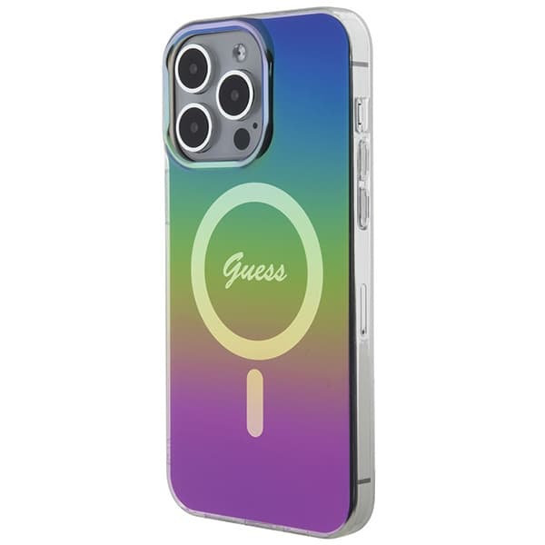 Guess IML Iridescent MagSafe ovitek za iPhone 15 Pro - črna 2