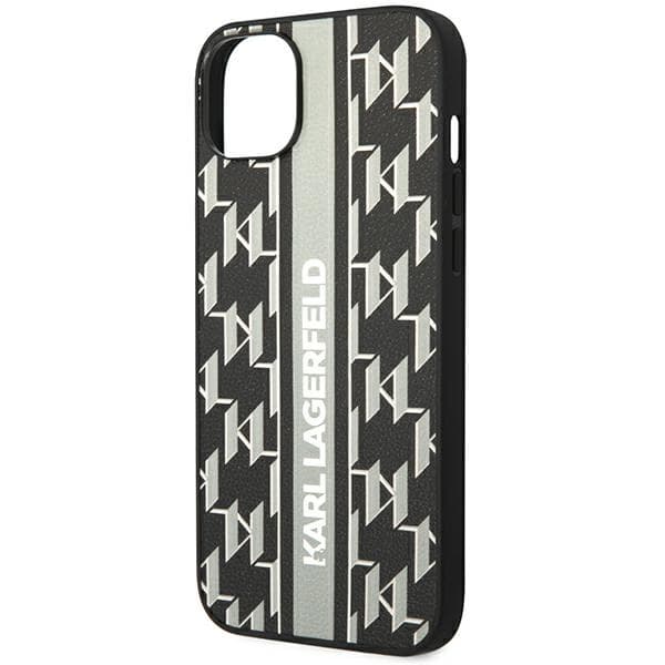 Karl Lagerfeld ovitek za iPhone 14 Plus (6,7") Monogram Stripe, siv 6