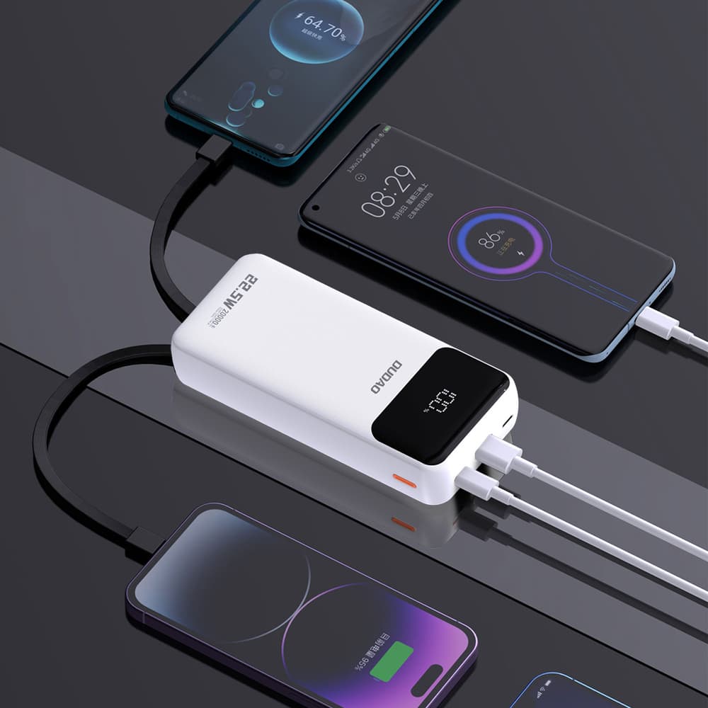 Dudao K15Pro Power Bank 20000mAh 22.5W PD, bela 3