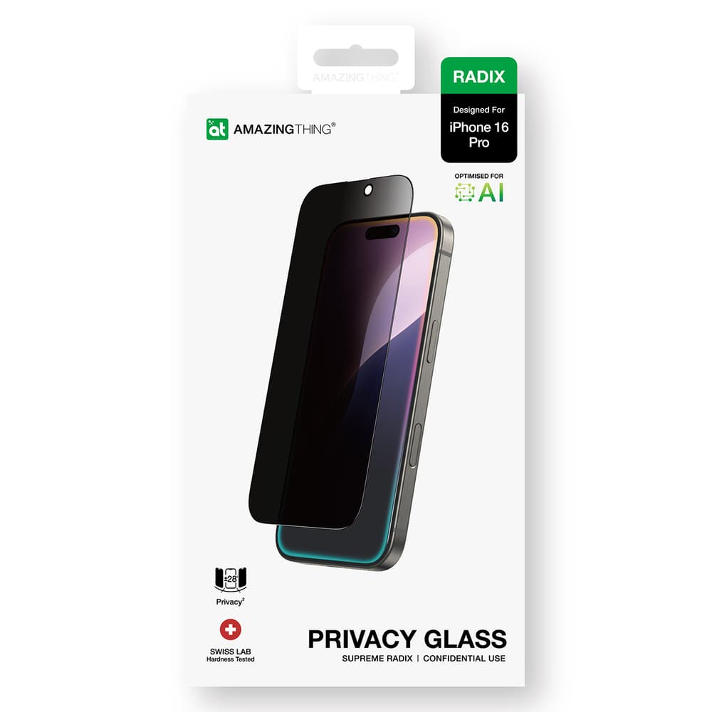 Zaščitno steklo AmazingThing Radix Privacy za iPhone 16 Pro 6