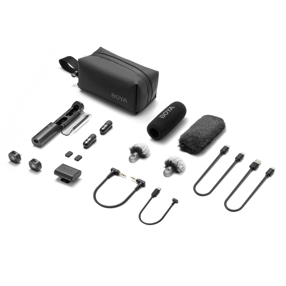 Boya Magic-02 brezžični mikrofon, 2.4GHz, USB-C, črn 2