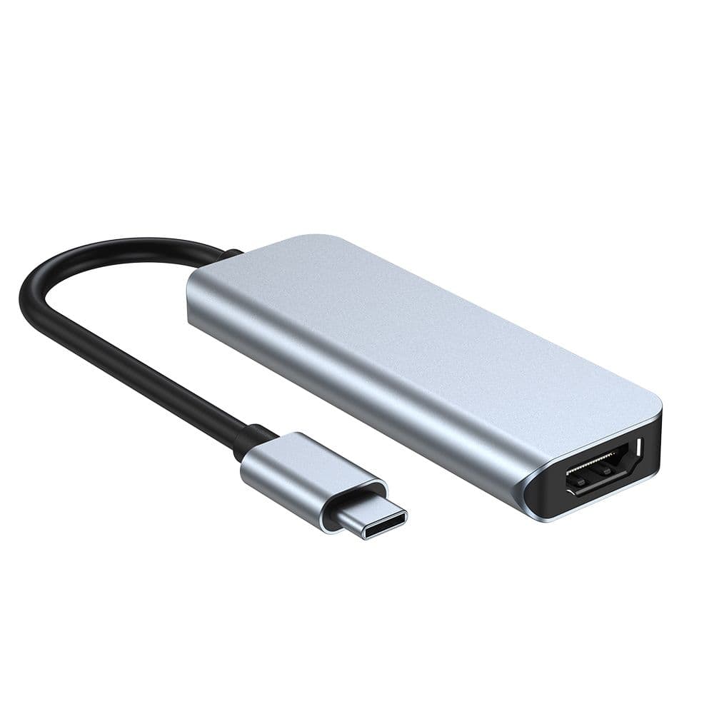 Adapter Tech-Protect V2 4v1 USB-C: USB-A 3.0 / USB-A 2.0 / USB-C / HDMI - siv 4