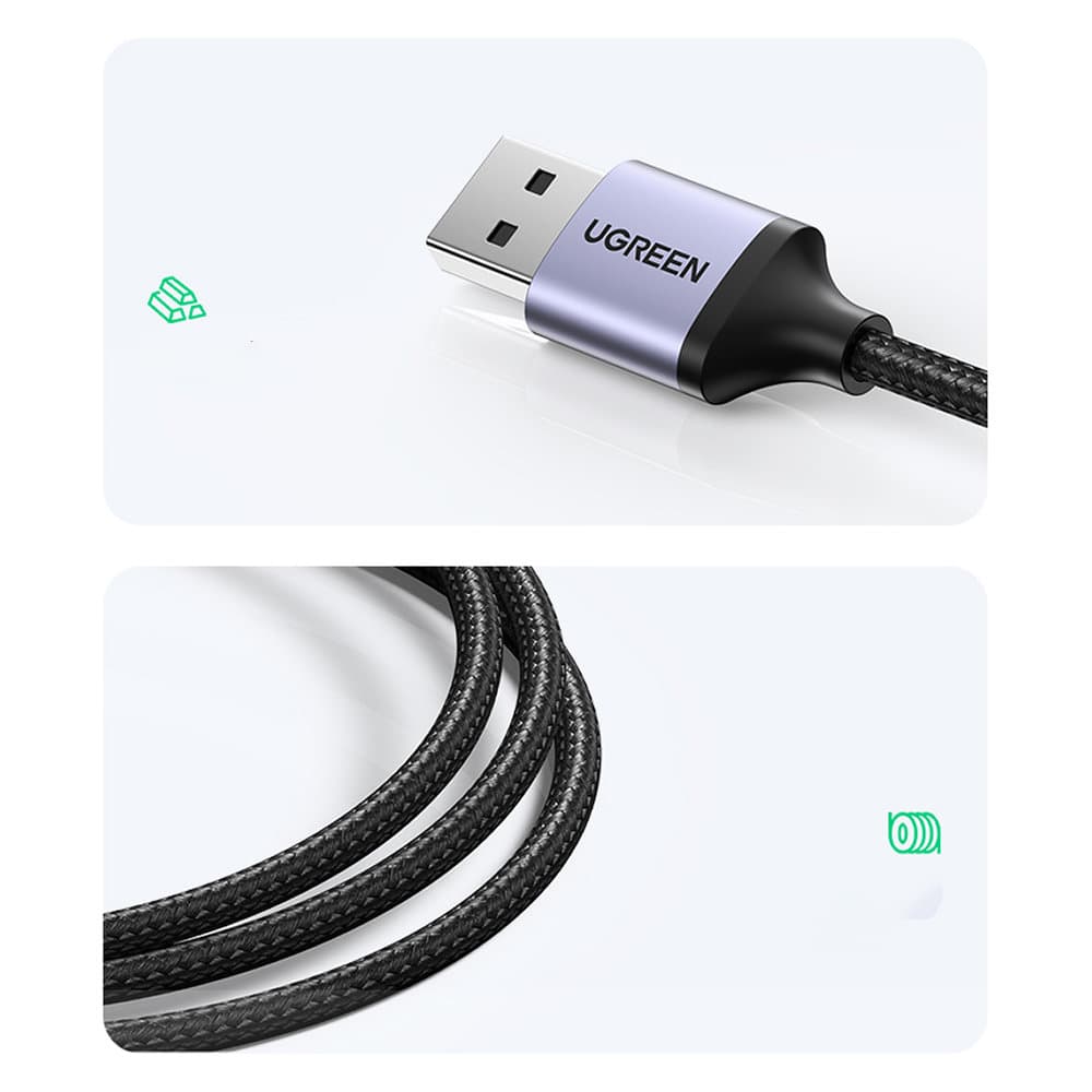 Ugreen večfunkcijski HUB adapter USB 3.0 - 3x USB / Ethernet RJ-45 / USB-C PD, siv 4