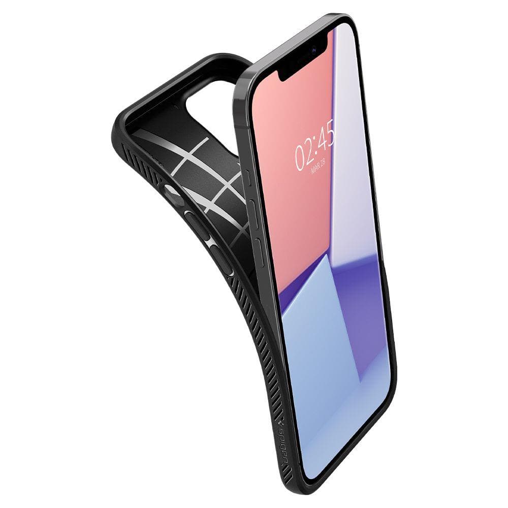 Ovitek Spigen Liquid Air za iPhone 12 / 12 Pro, mat črn 7