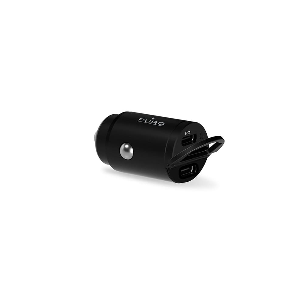 Puro Mini avtomobilski polnilnik 30W, 2x USB-C, črn 2