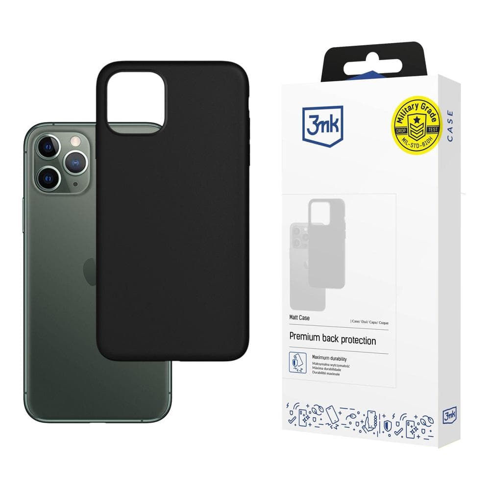 3mk Matt Case črno etui za Apple iPhone 12/12 Pro
