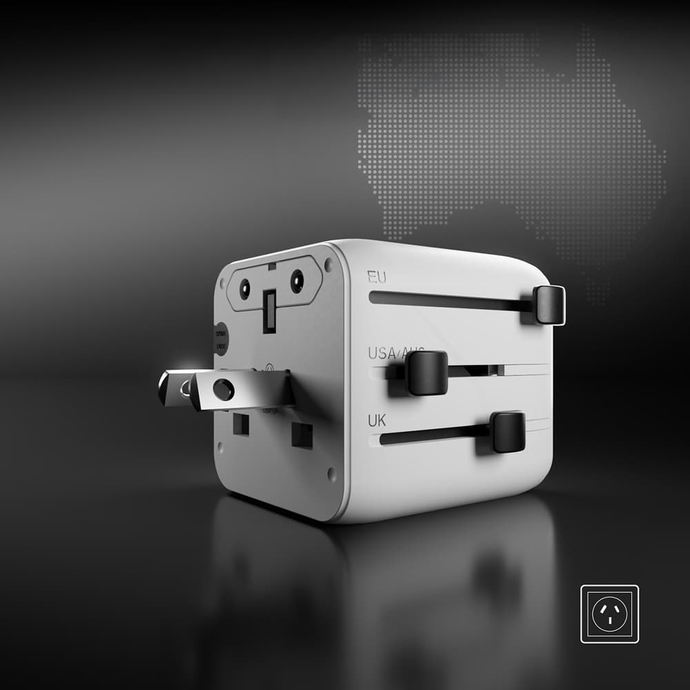 SBS TEADAPTUNI univerzalni potovalni adapter (bel) 8